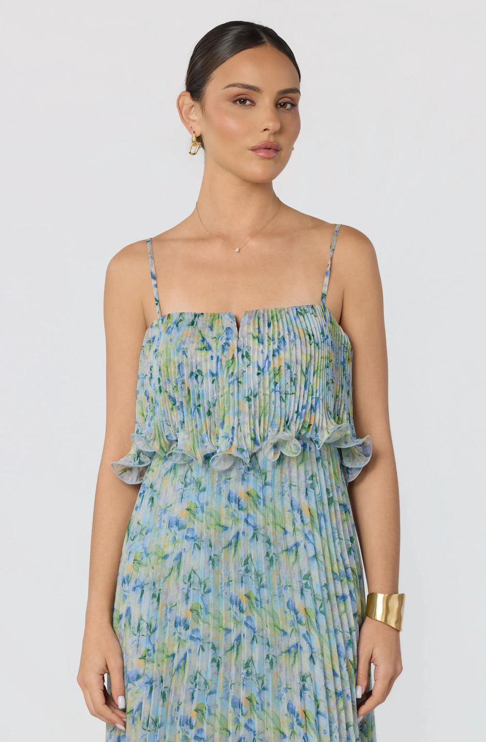 Blue green floral