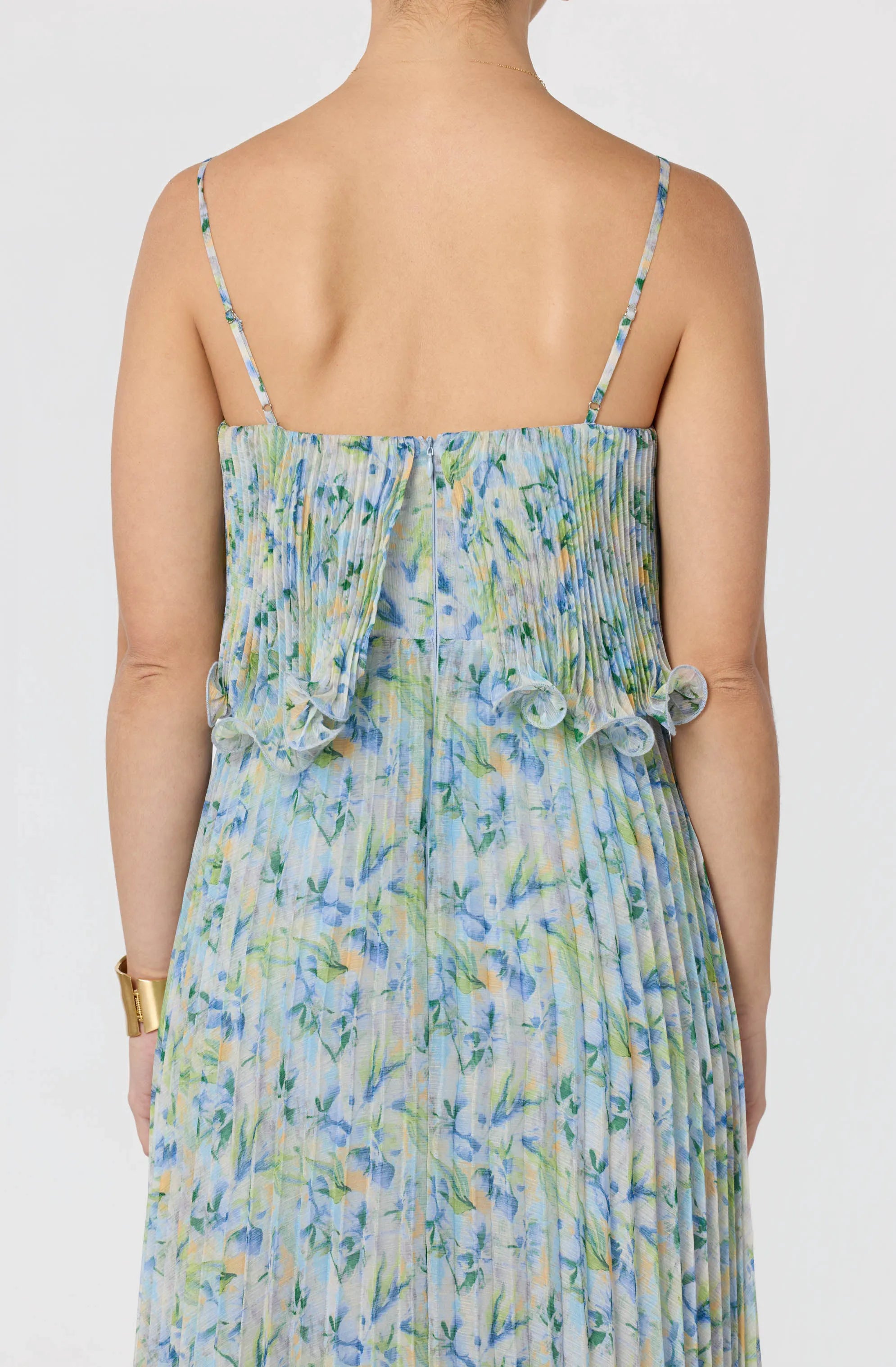 Blue green floral