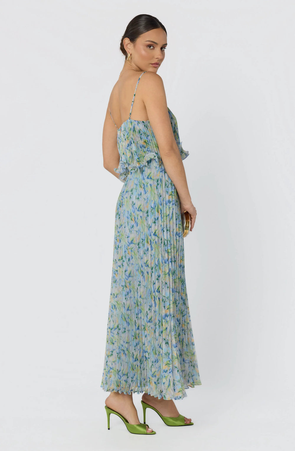 Blue green floral