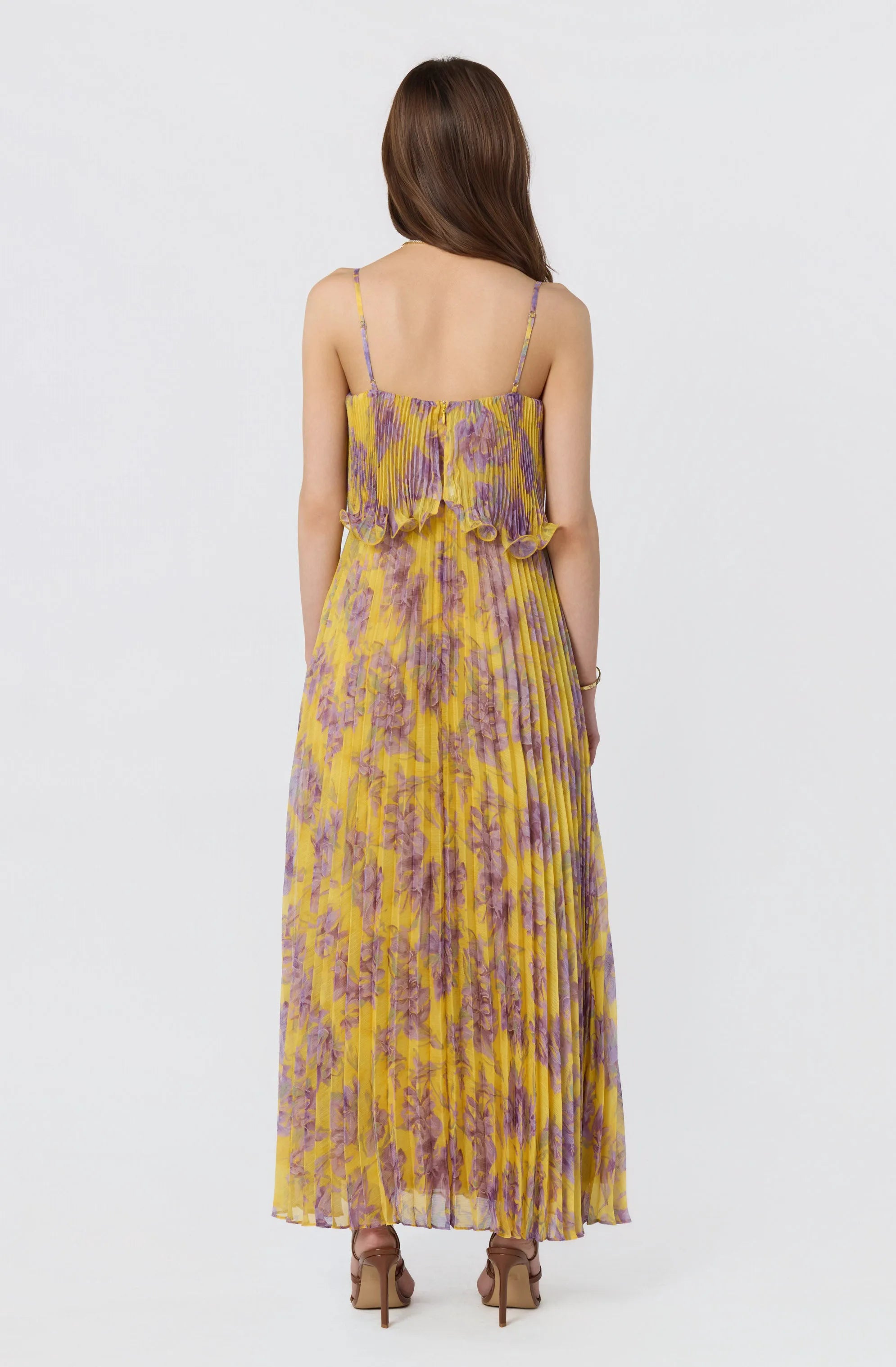 Yellow purple floral