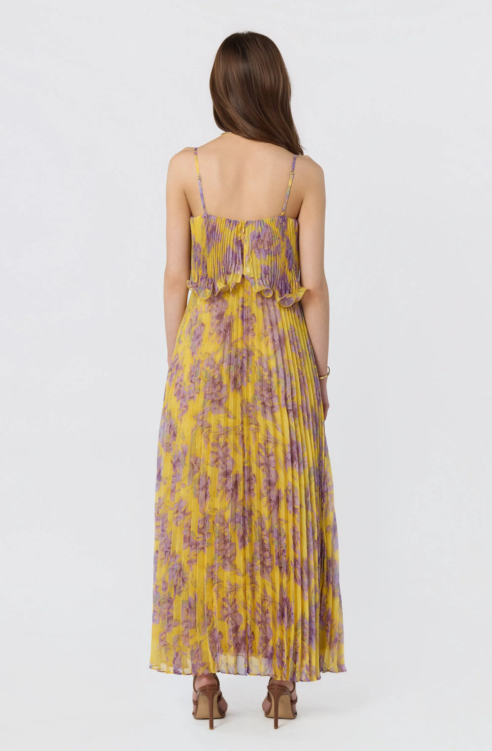 Yellow purple floral