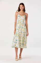 Ivory blue floral