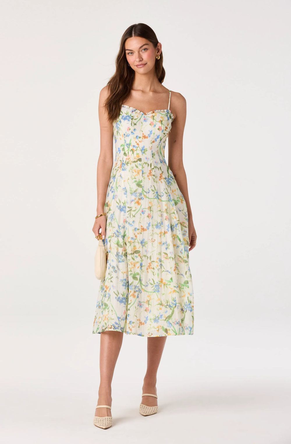 Ivory blue floral