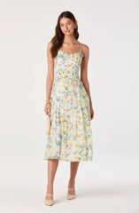 Ivory blue floral