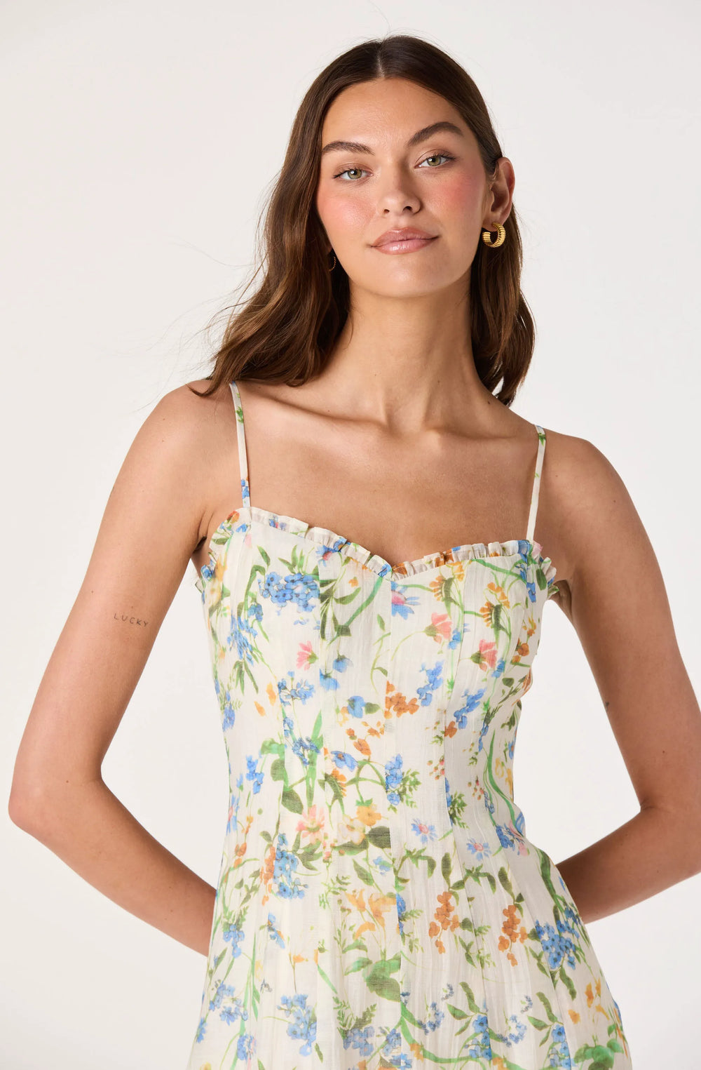Ivory blue floral