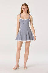 Navy gingham