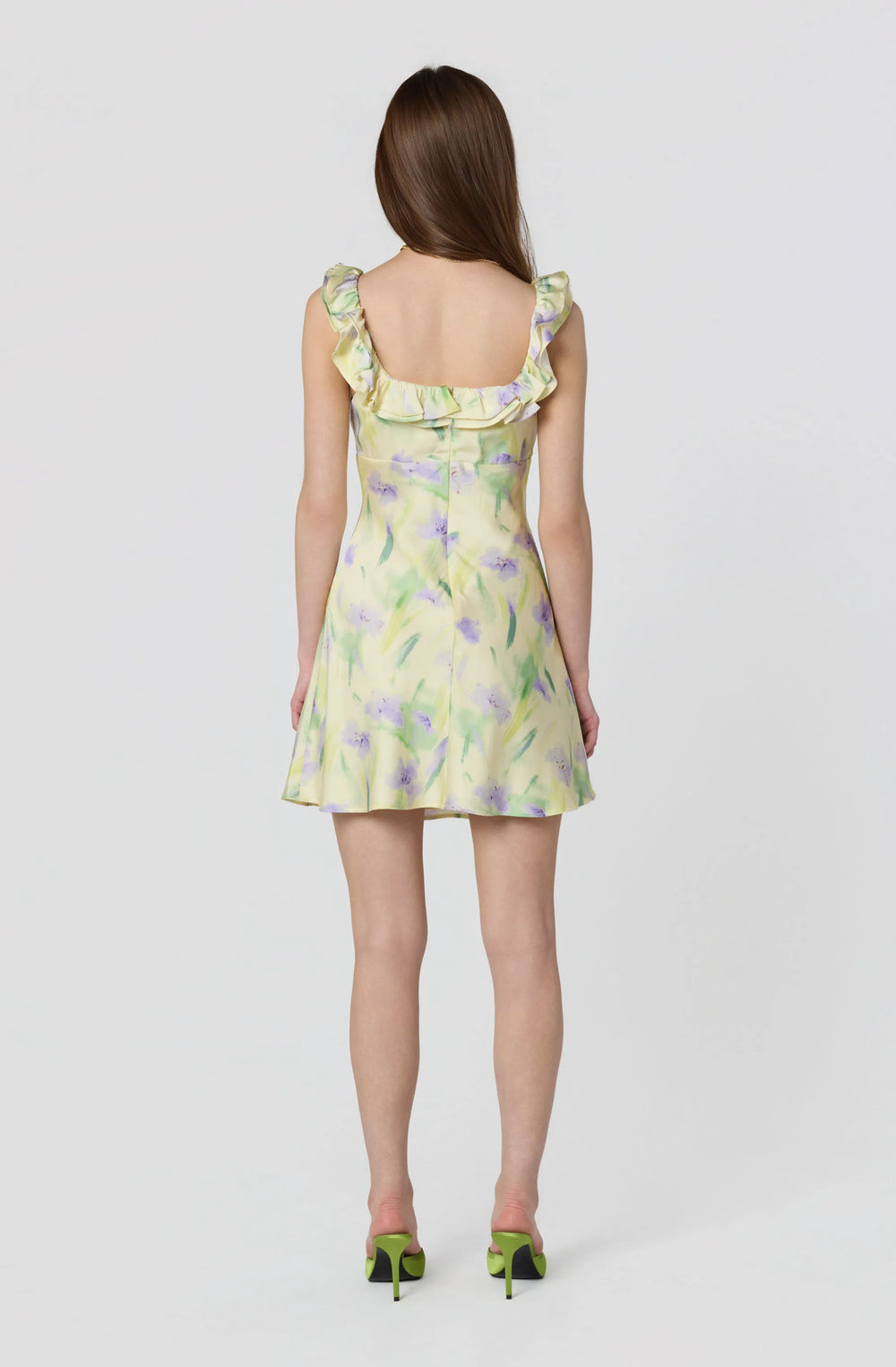 Yellow purple floral