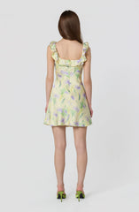 Yellow purple floral