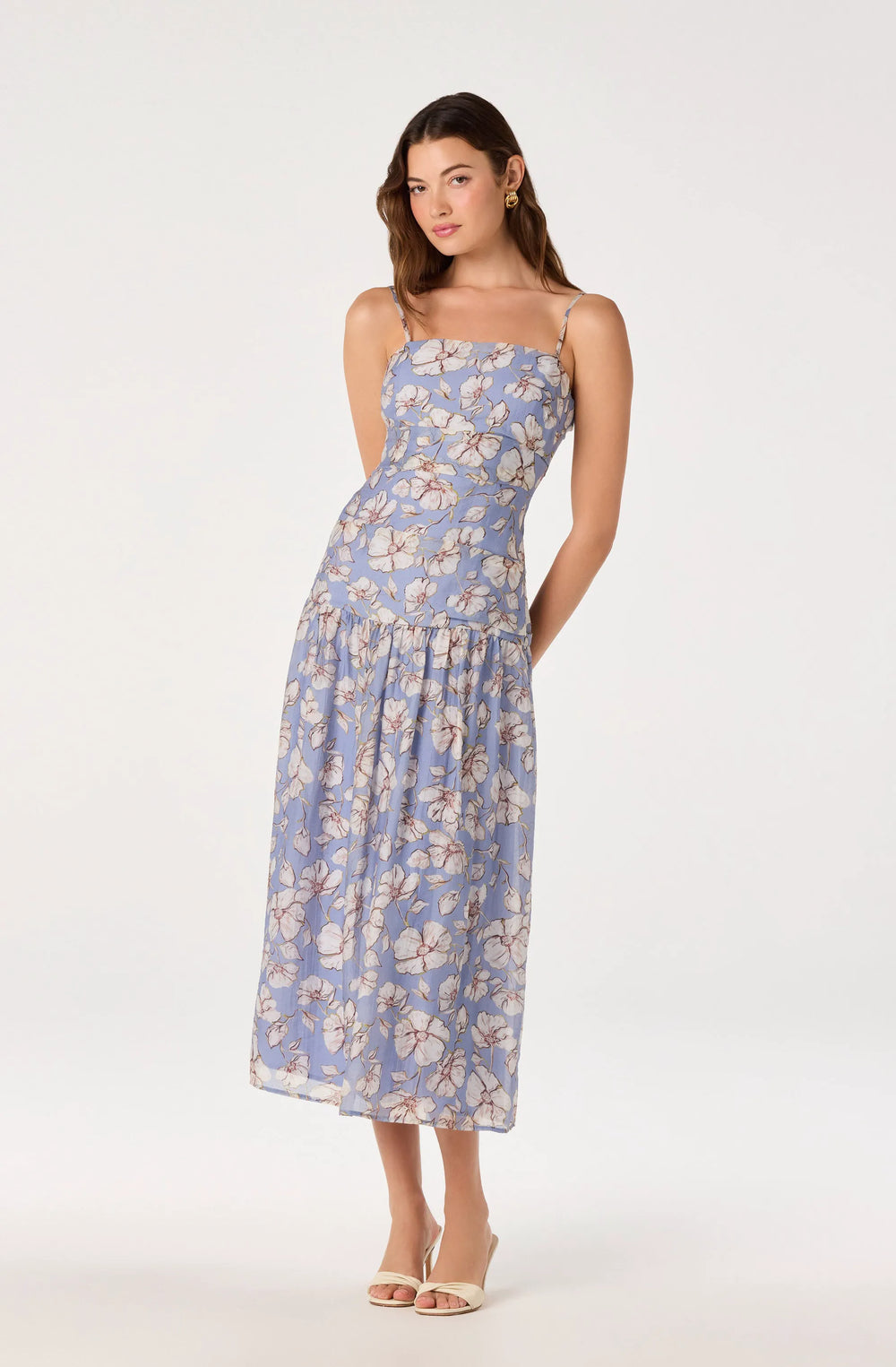 Blue white floral