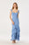 Blue white polkadot
