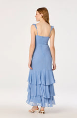 Blue white polkadot