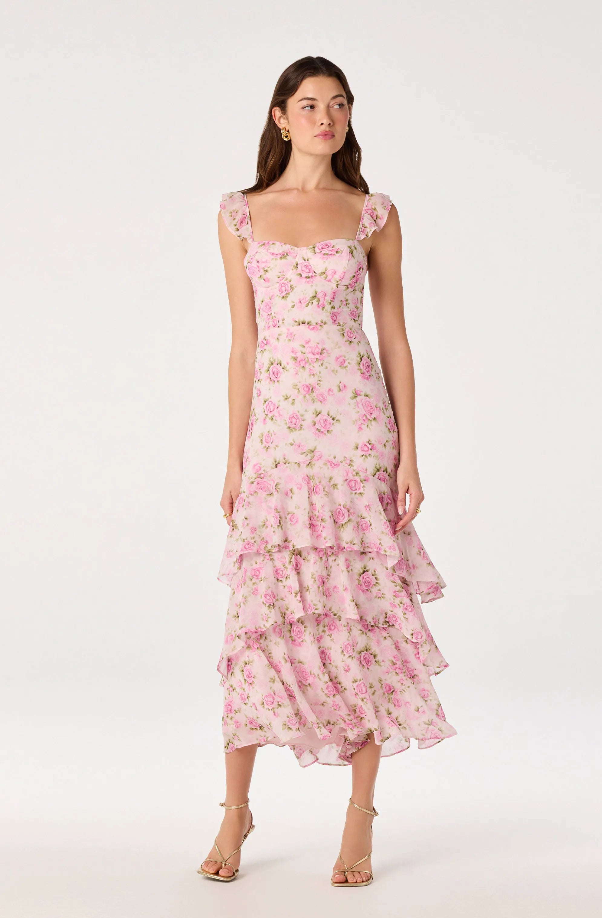 Pink multi floral
