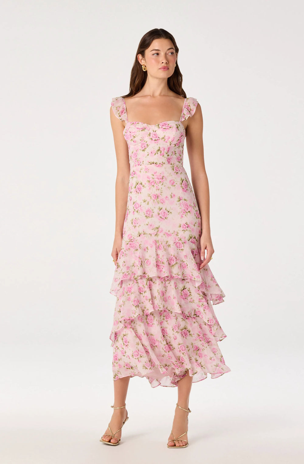 Pink multi floral