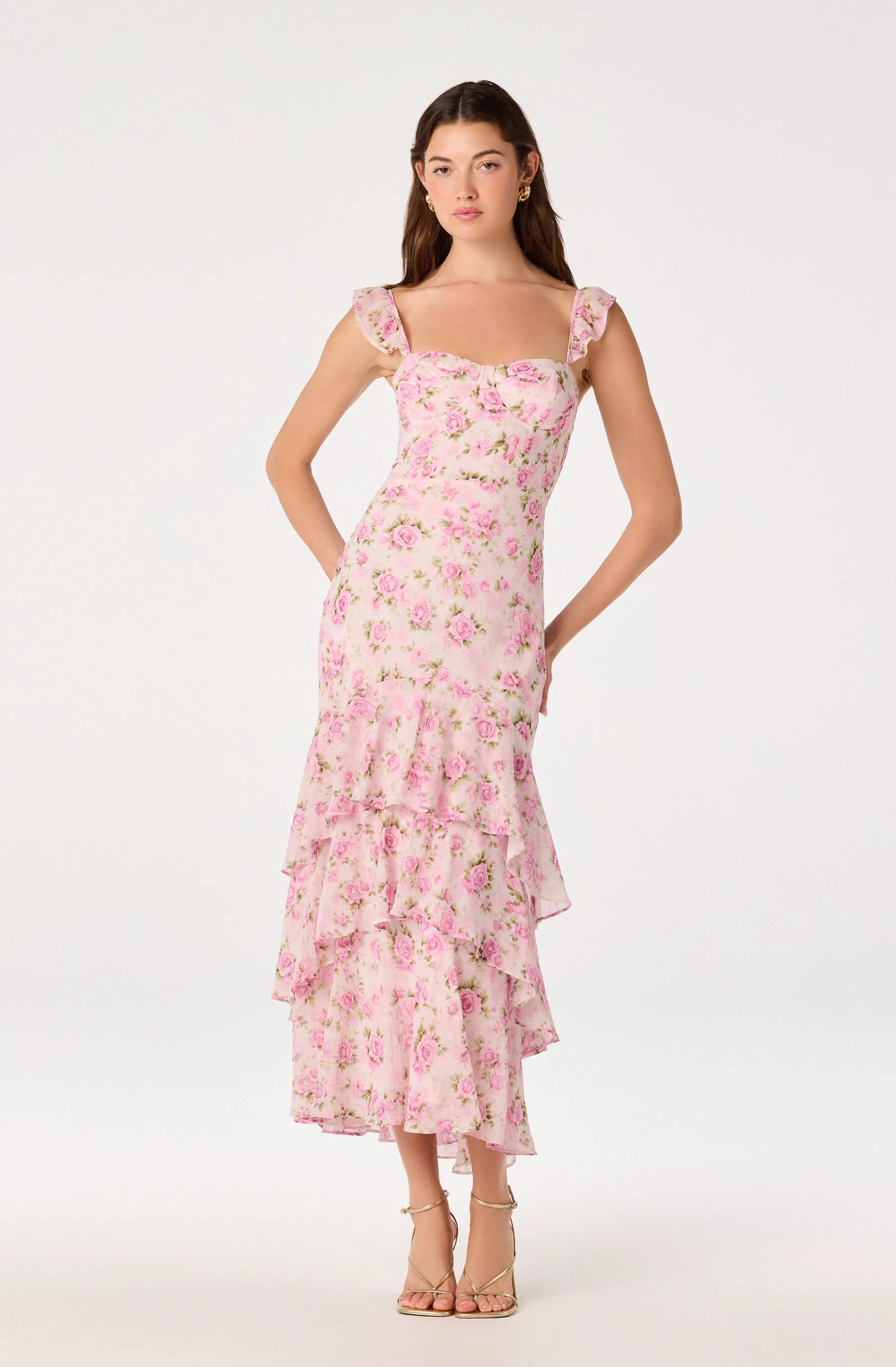 Pink multi floral