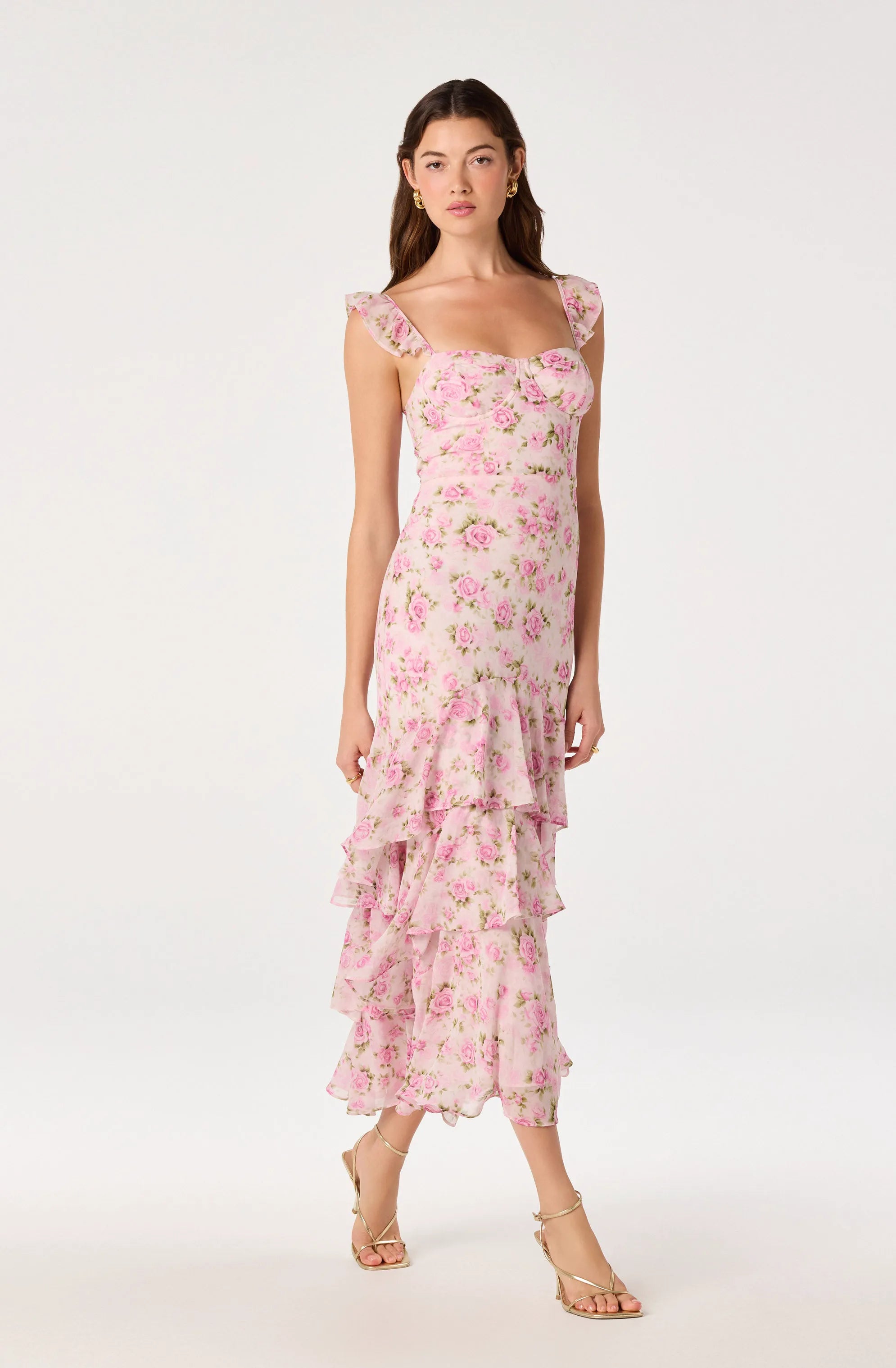 Pink multi floral