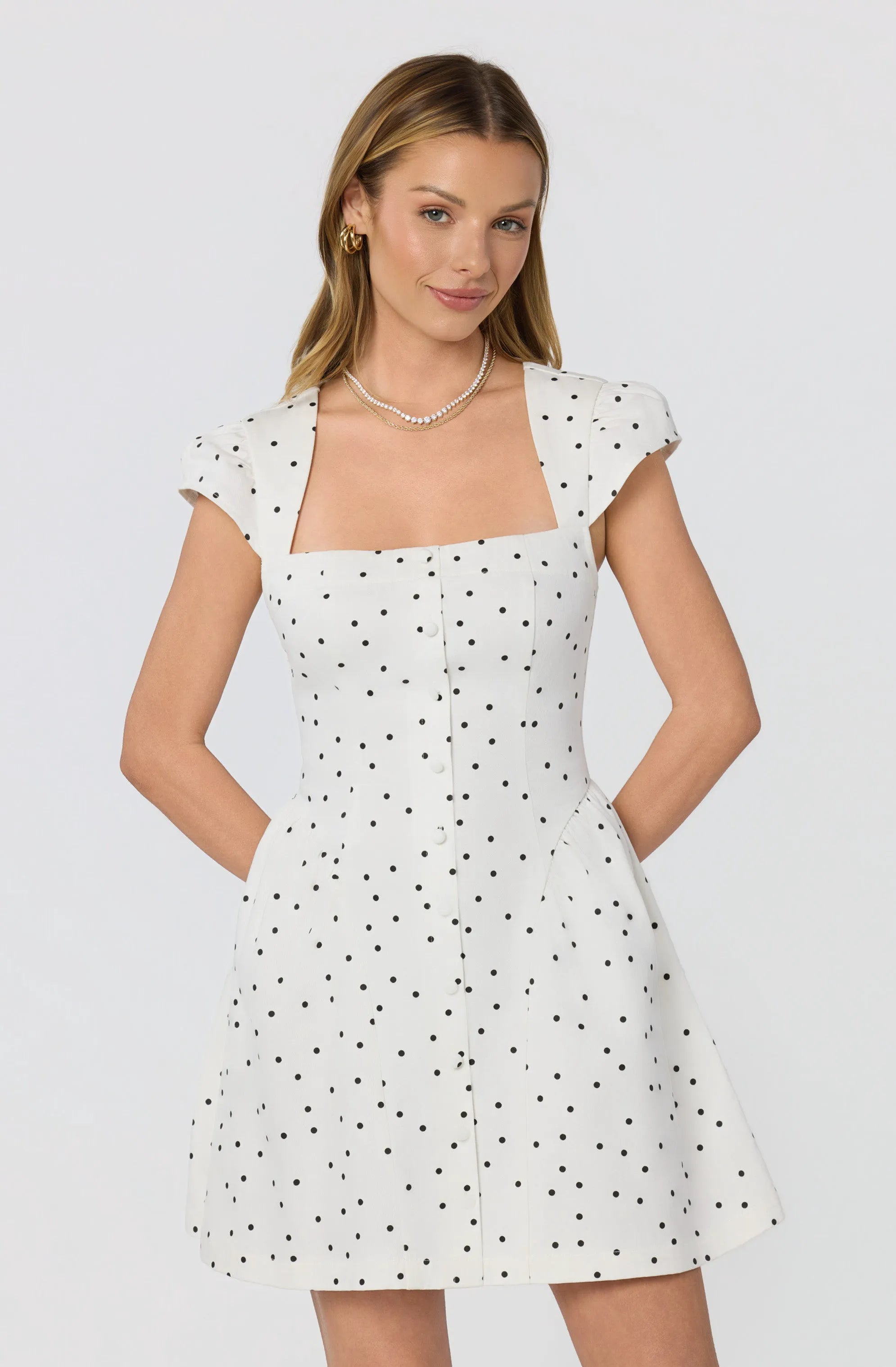 Black polka dot