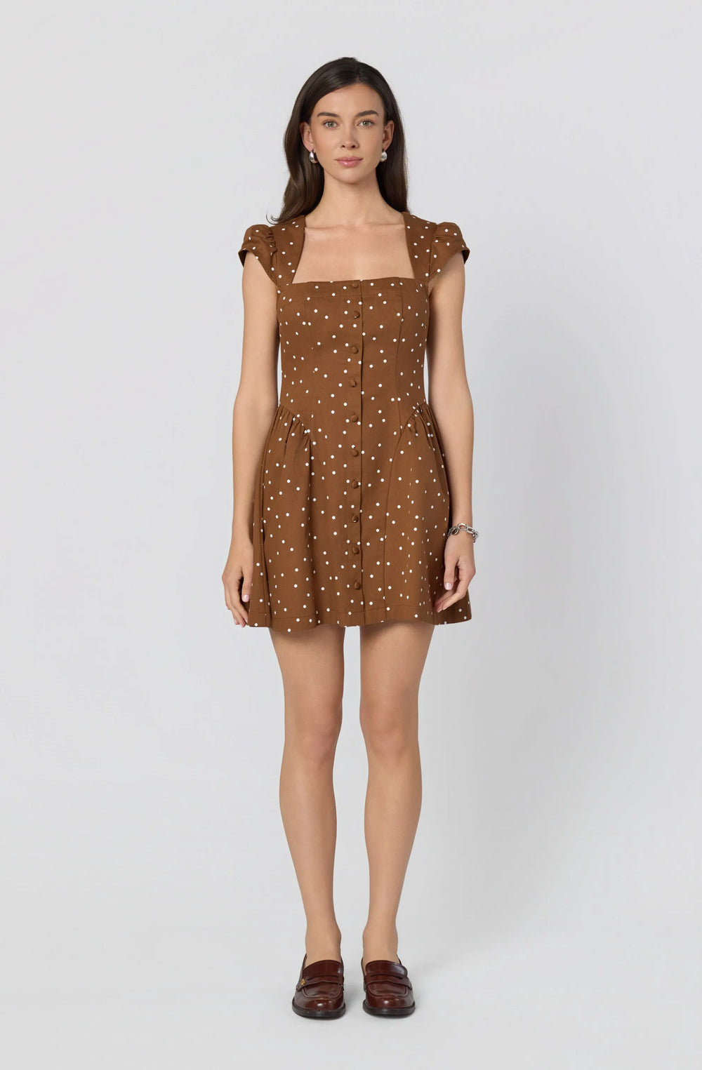 Brown polka dot