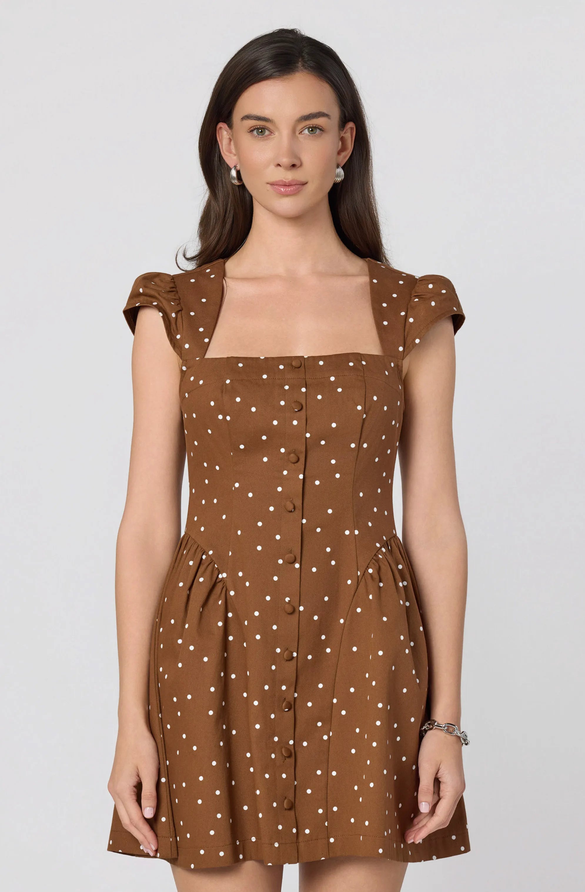 Brown polka dot