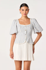 White blue stripe