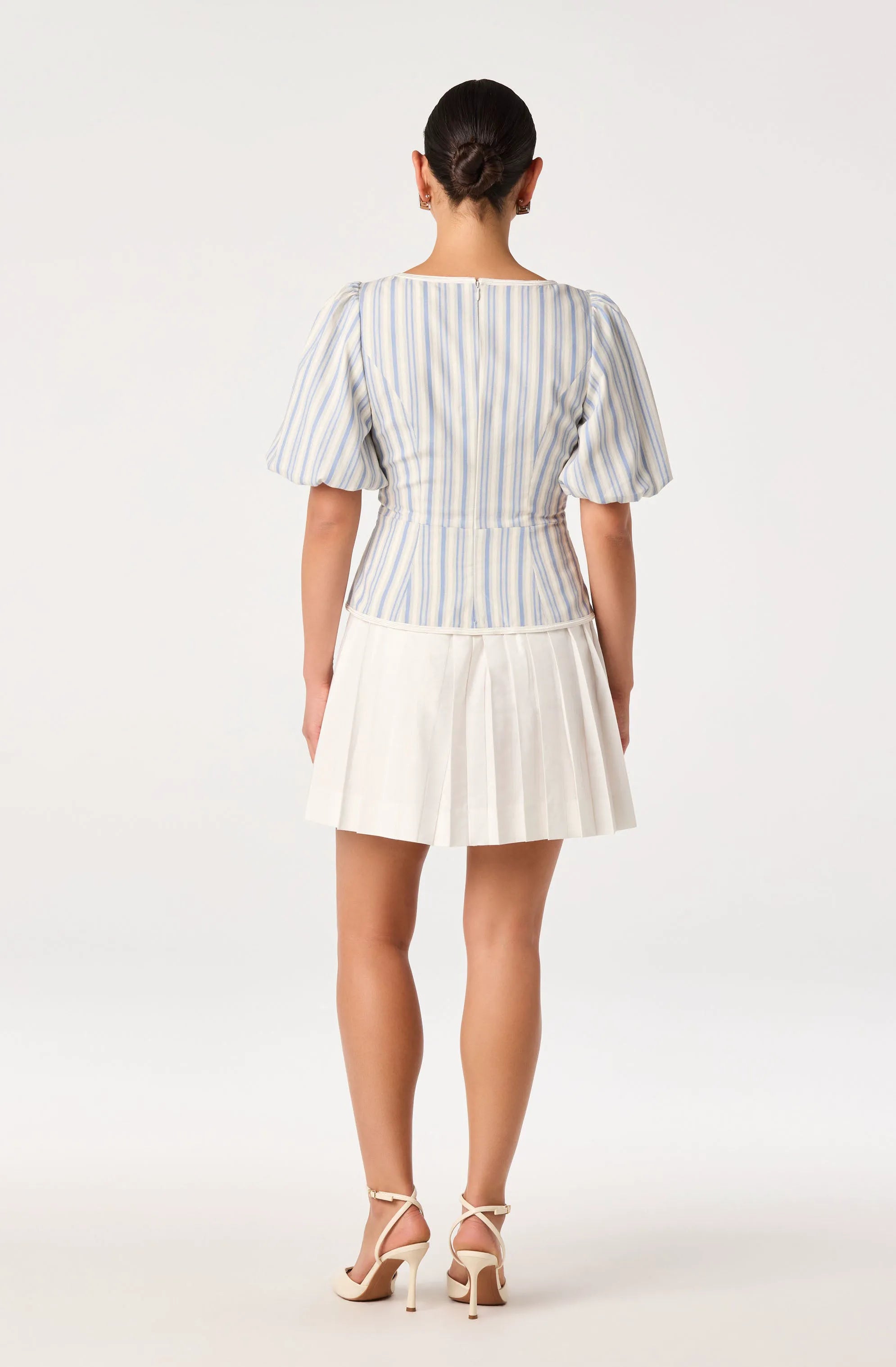 White blue stripe