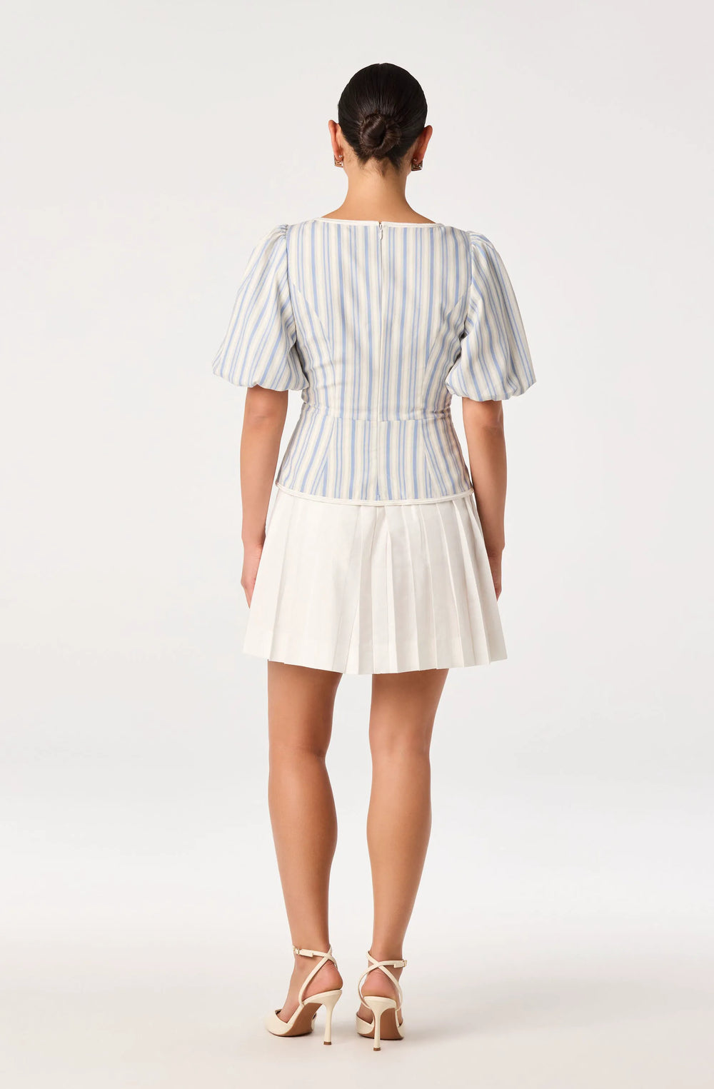 White blue stripe