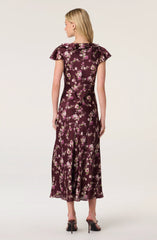 Burgundy floral