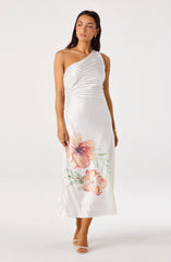 White orange floral