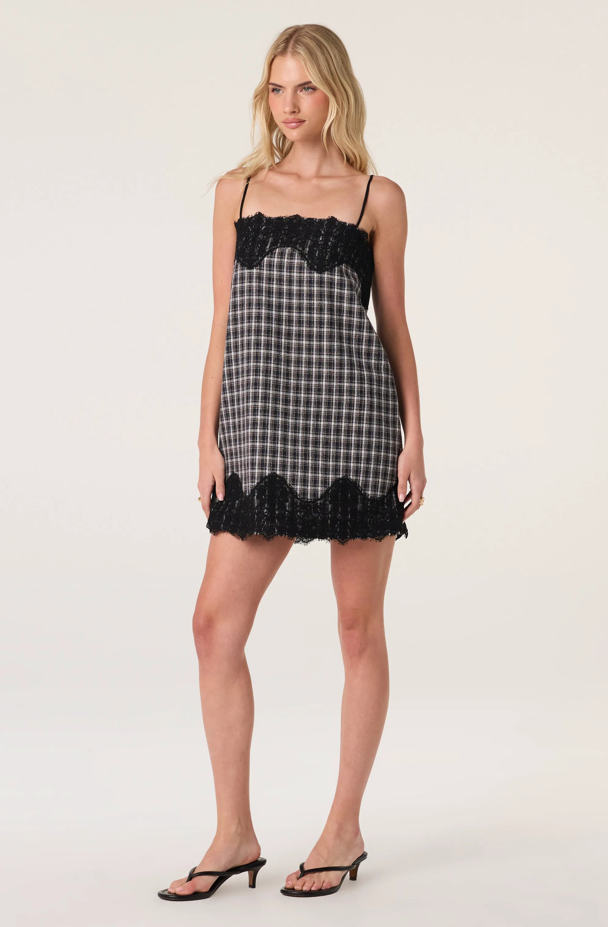 Black blue plaid