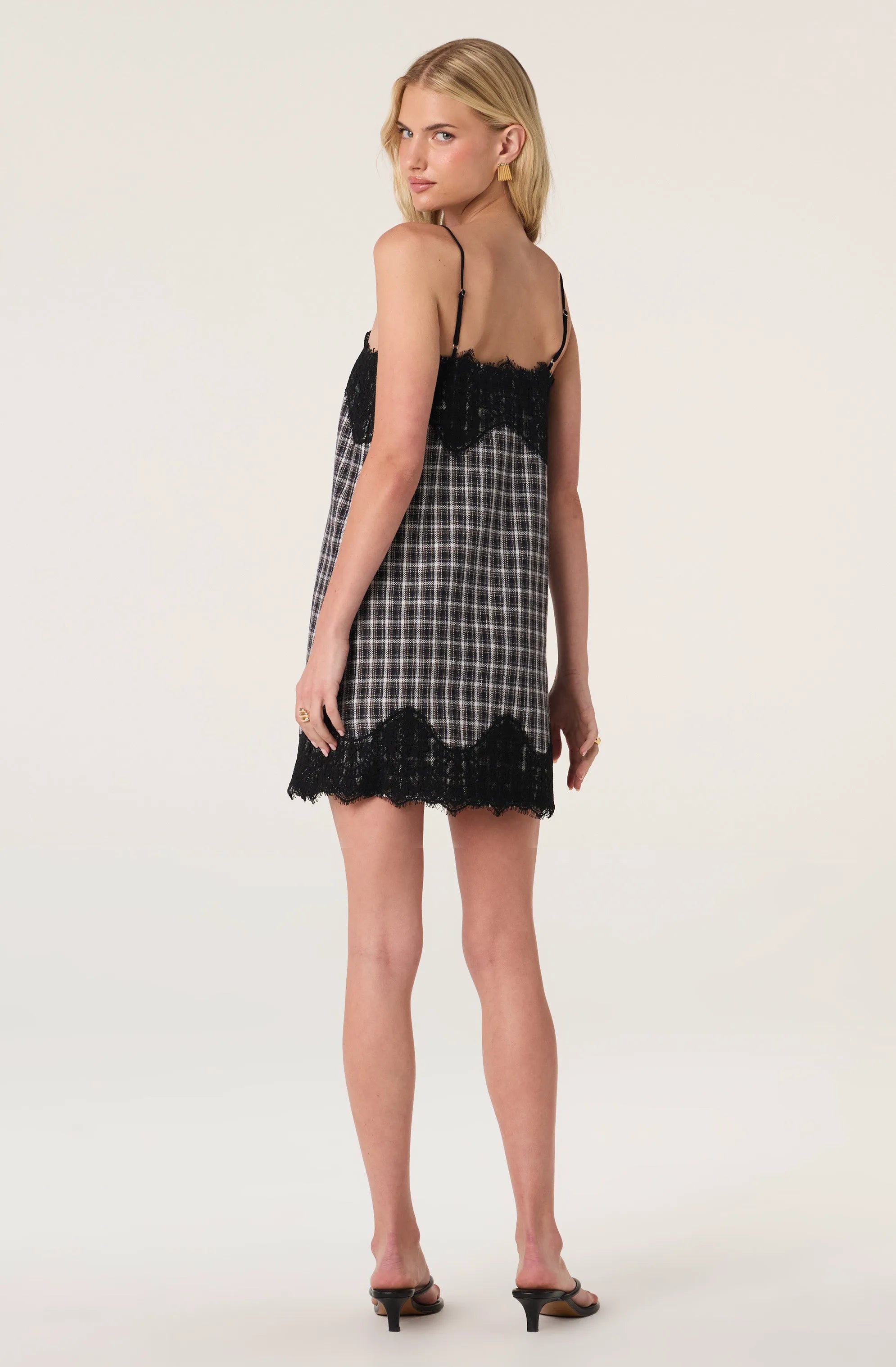 Black blue plaid