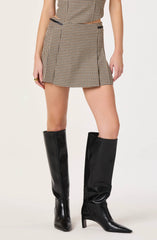 Brown black gingham