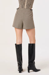 Brown black gingham