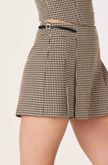 Brown black gingham