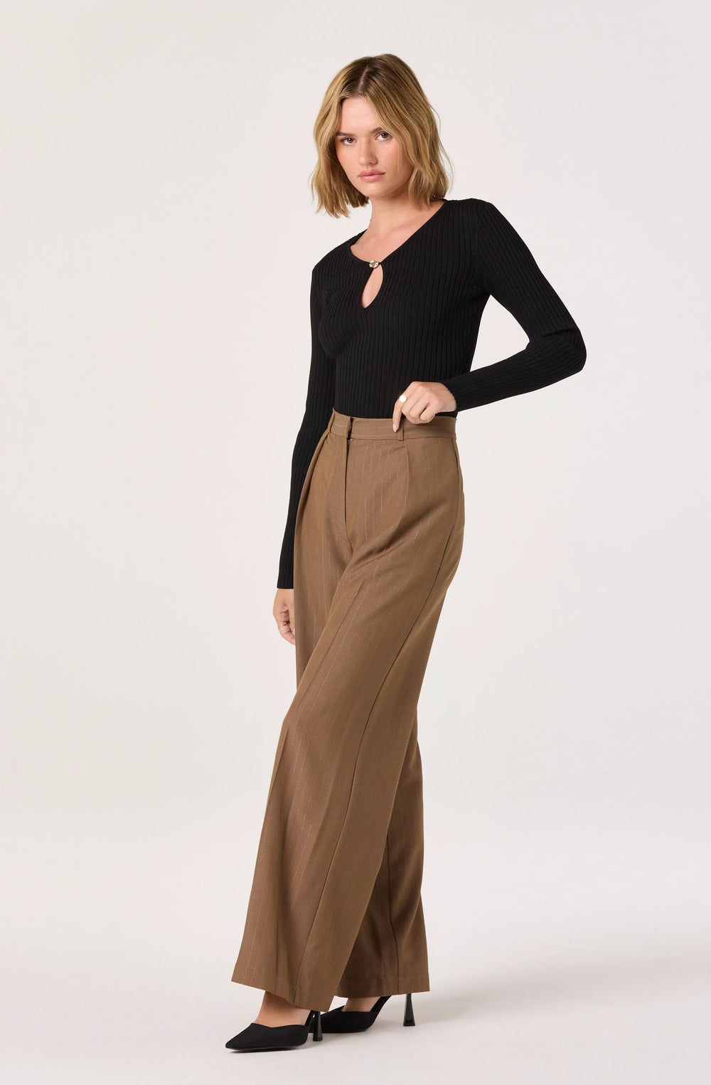 Brown gold stripe