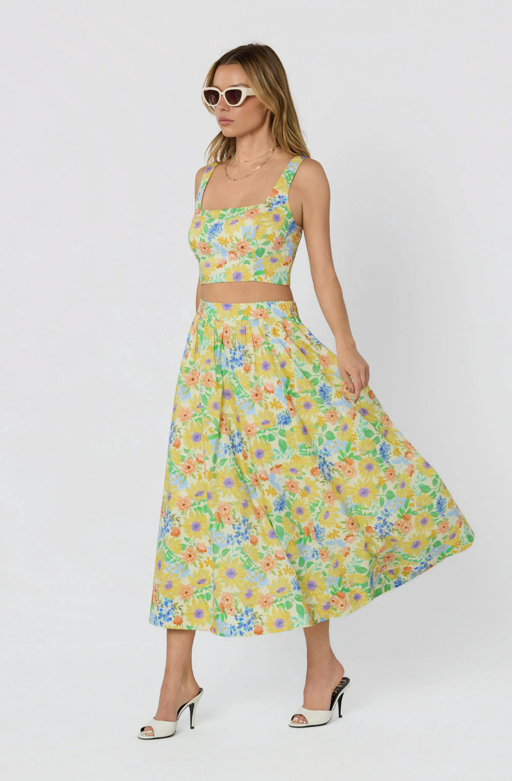 Yellow multi floral