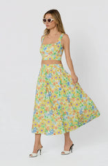 Yellow multi floral