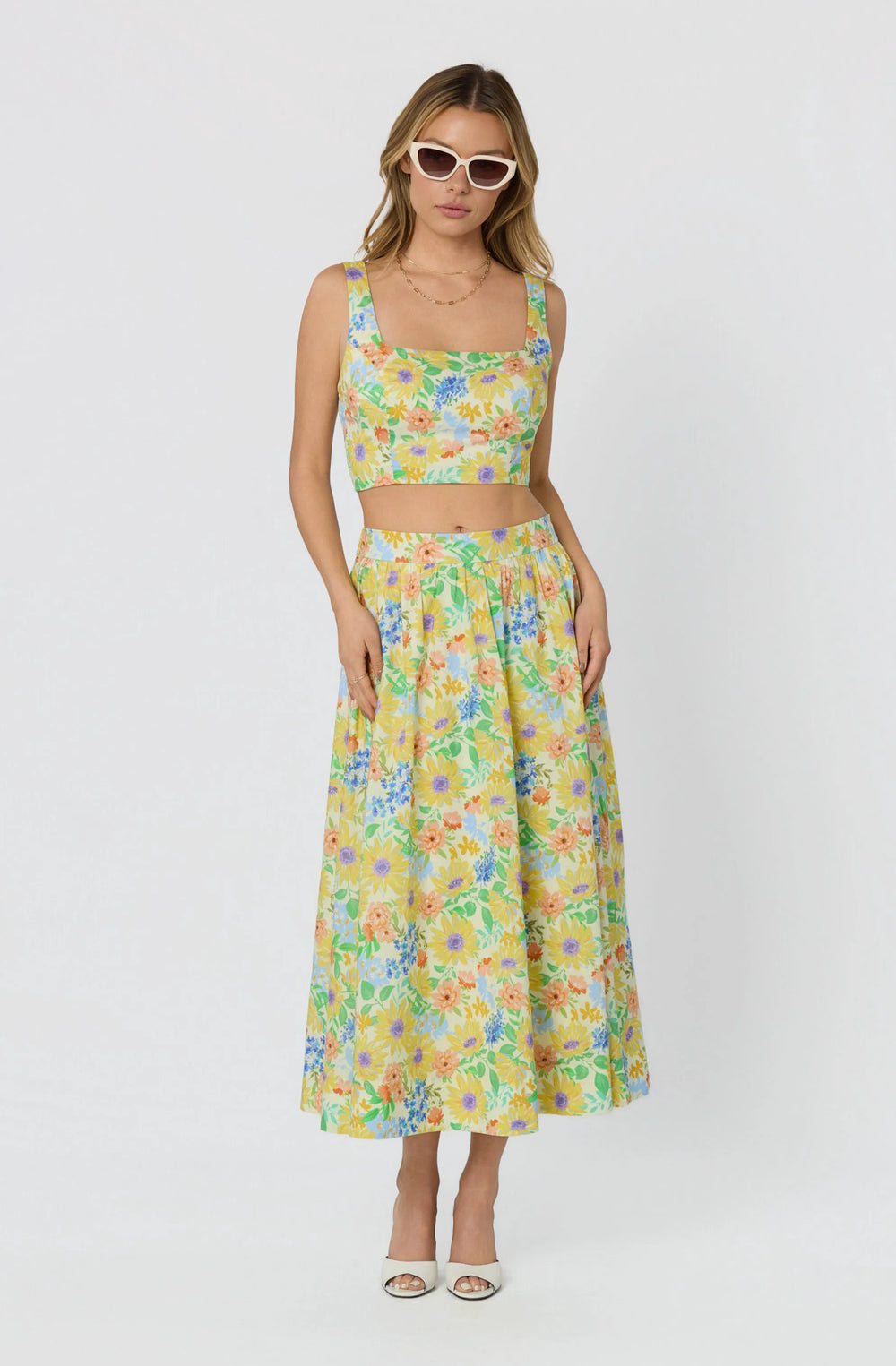 Yellow multi floral