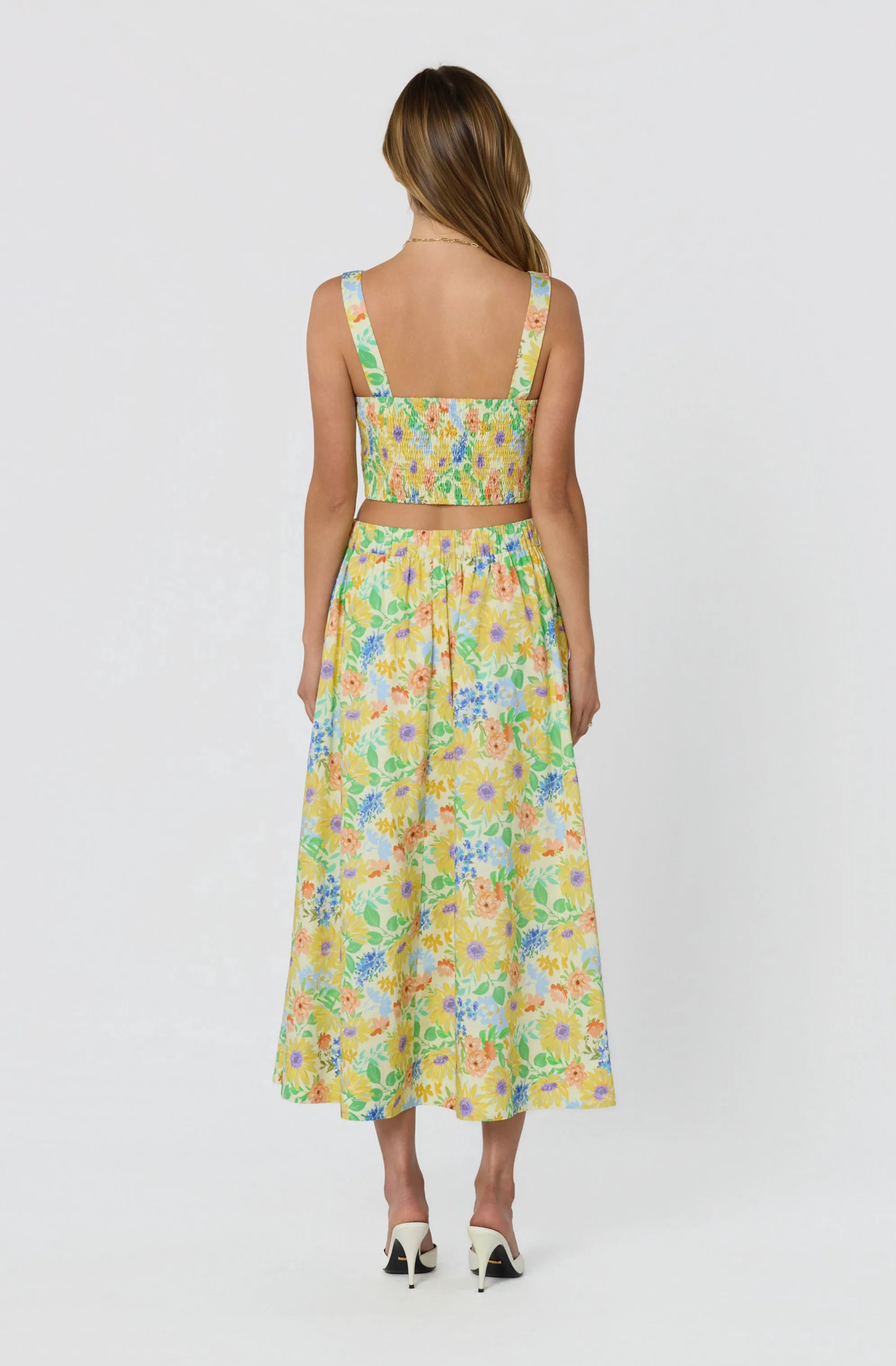 Yellow multi floral