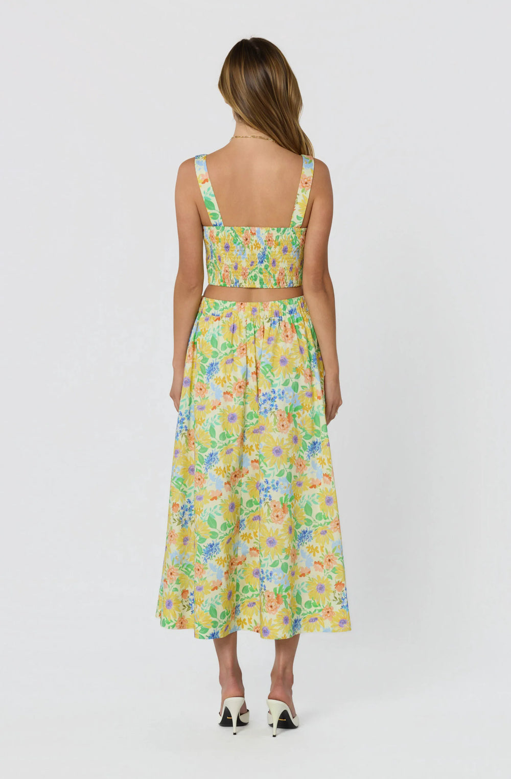 Yellow multi floral