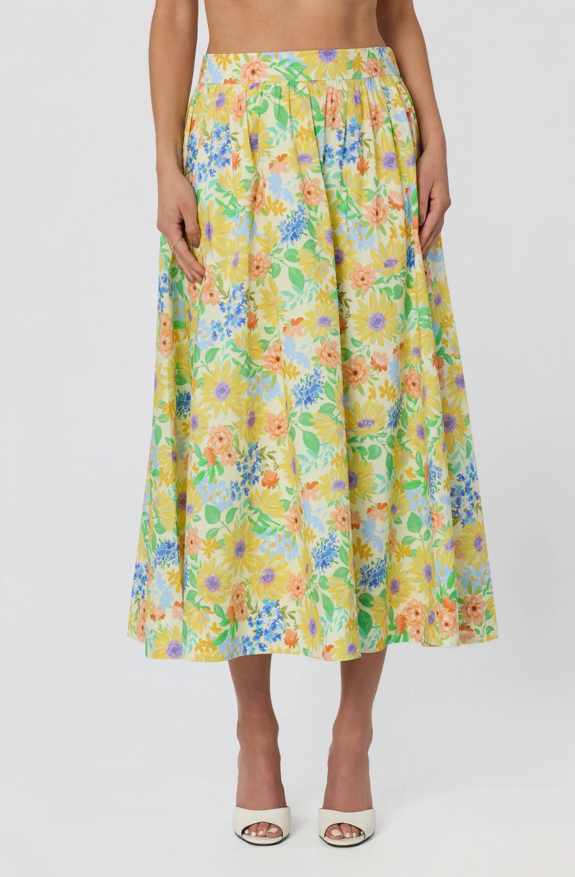 Yellow multi floral