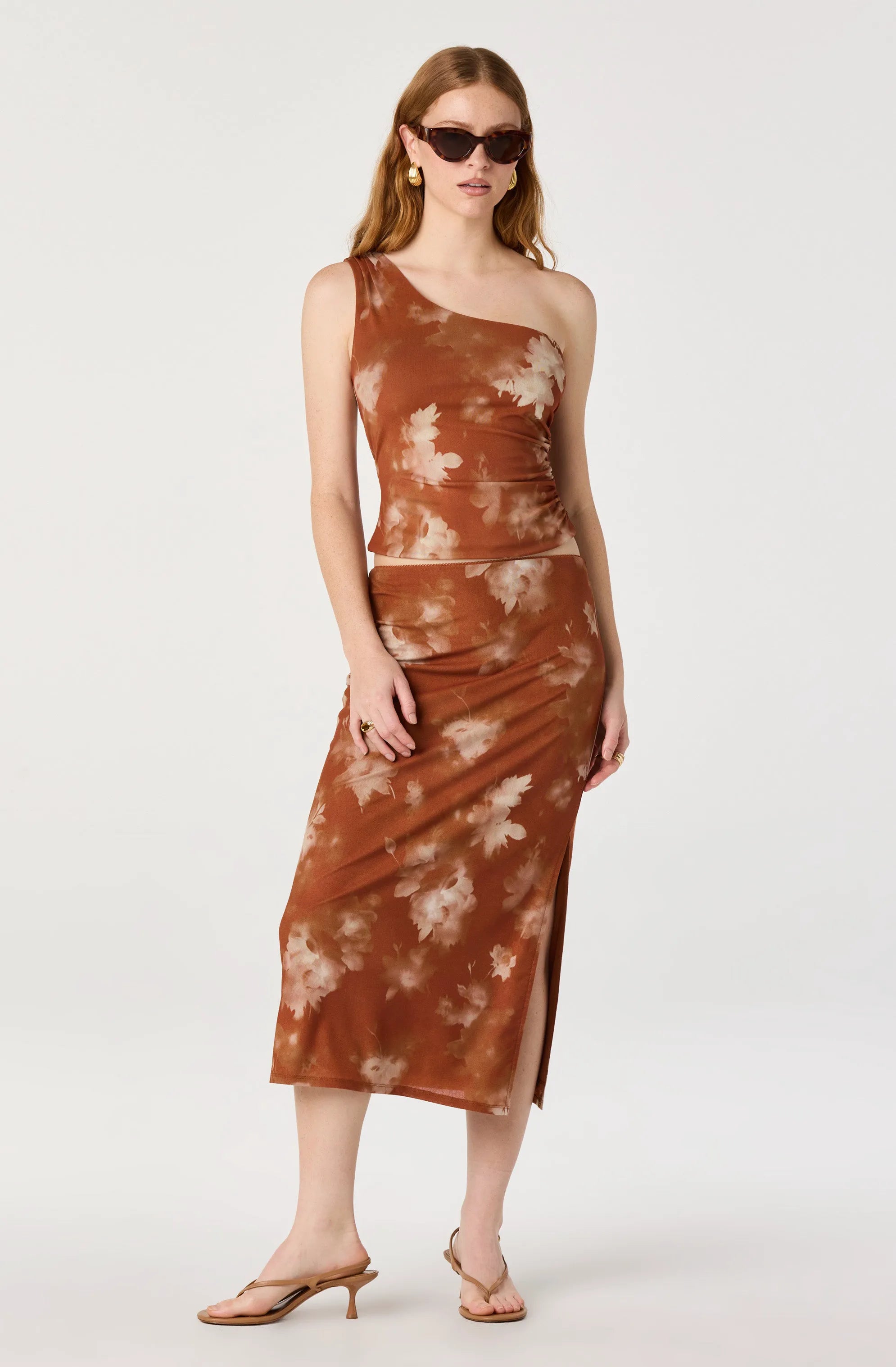 Brown floral