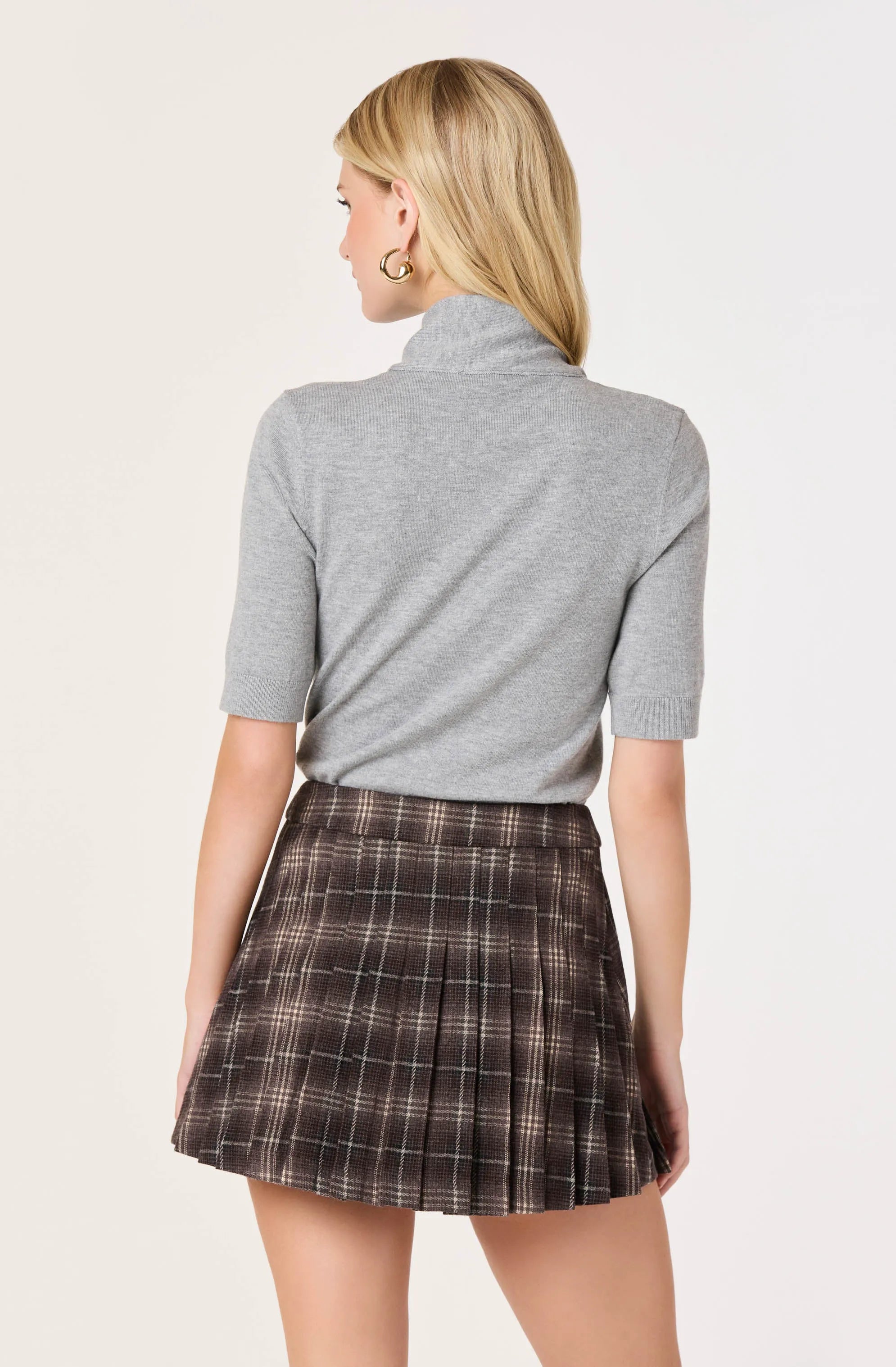 Taupe plaid