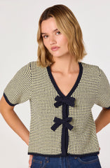 Navy yellow chevron