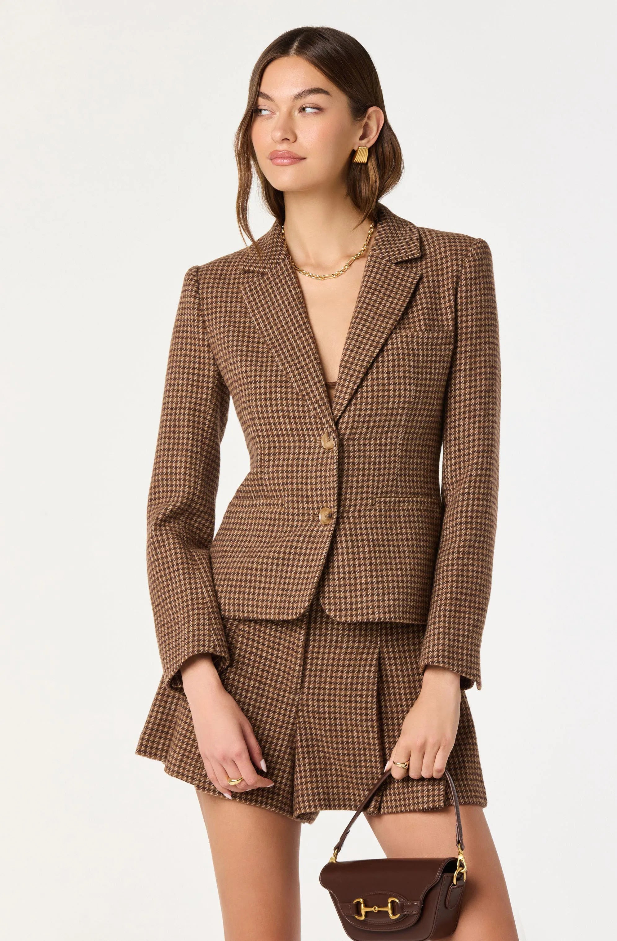 Brown plaid