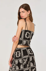 Black embroidery
