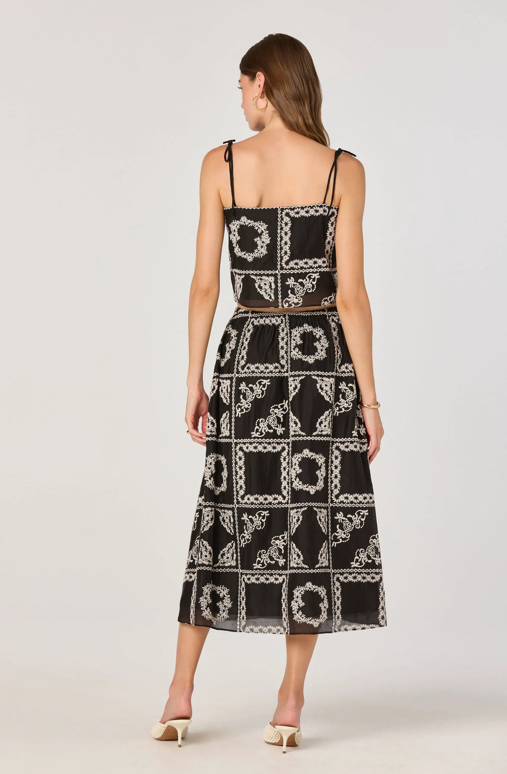 Black embroidery