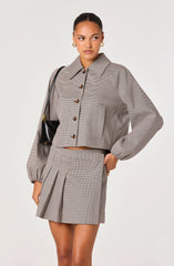 Black houndstooth