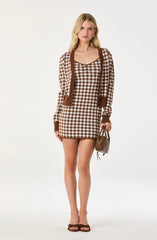 Brown gingham