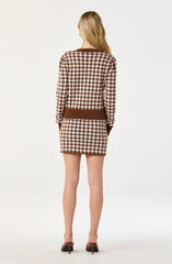 Brown gingham