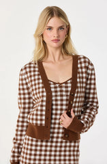 Brown gingham