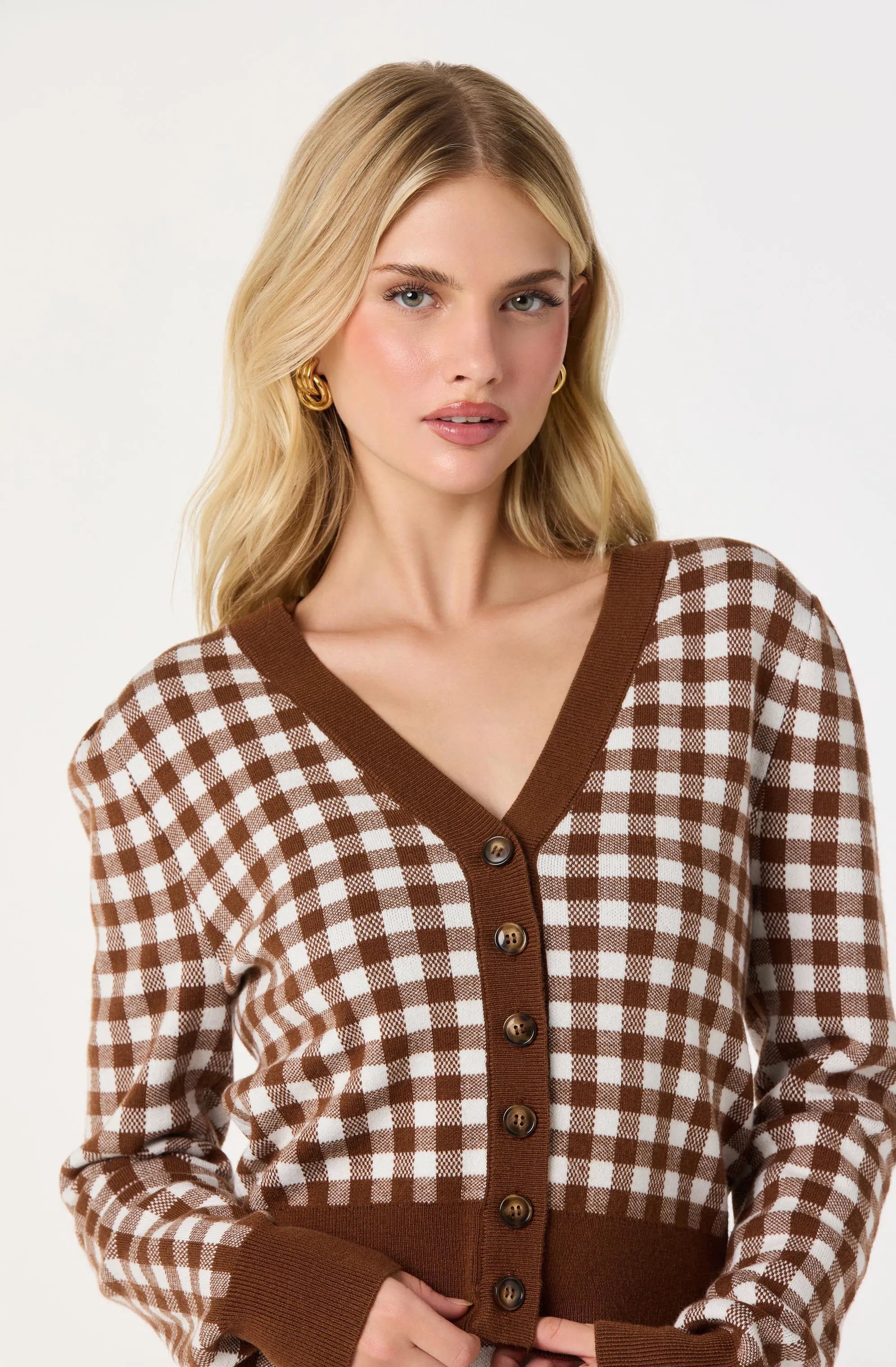 Brown gingham